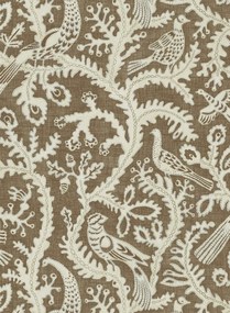Josephine Munsey Carta da parati Stitched Birds - Brown