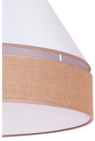 Duolla - Lampadario a sospensione con filo AVIGNON 2xE27/15W/230V bianco/marrone