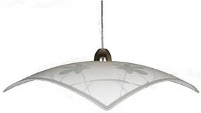 Lampadario Neoclassico Melody bianco paralume bianco E27