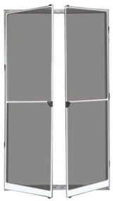 Zanzariera Per Porta A Battente 2 Ante 150x240 Telaio Alluminio Bianco Sangiorgio