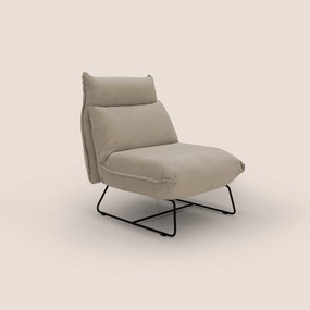 Tessa Poltroncina dal design moderno in morbida microfibra smacchiabile T11 tortora