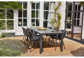 Set di 2 sedie da giardino in plastica grigio scuro Jill Rondo - Hartman