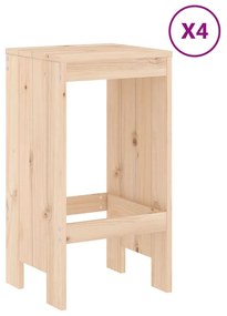 Set Bar da Giardino 5 pz in Legno Massello di Pino