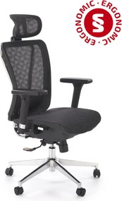 Sedia da ufficio Vixen nera – 68x65x117-125 cm