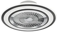 Ventilatore e Plafoniera Led Cielo Stellato Satinato Nero Flaga GD Trio