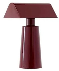 &Tradition - Caret MF1 Lampada da Tavolo Portatile Scuro Burgundy &Tradition