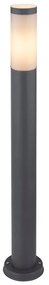 Lampione da giardino, Boston H 80 cm, grigio, IP44 GLOBO