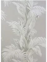 Nina Campbell Carta da parati Palmetto - Grey/ Ivory
