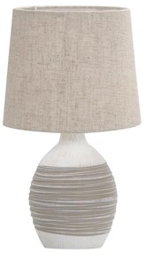 Lampada da tavolo beige con paralume in tessuto (altezza 35 cm) Ambon - Candellux Lighting