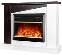 Camino Elettrico da Pavimento 90x115x27 cm Effetto Fiamma 1500W Gaspar & Mars