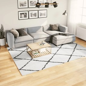 Tappeto Shaggy Pamplona A Pelo Lungo Crema E Nero 200x280 Cm /