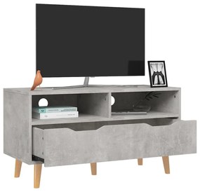 Mobile tv grigio cemento 90x40x48,5 cm in truciolato