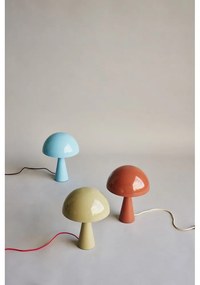 Lampada da tavolo azzurra (altezza 33 cm) Mush - Hübsch