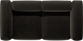 Divano nero 224 cm Bergamo – Cosmopolitan Design