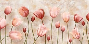 Stampa su tela – Tulipani rosa antico