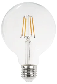 Lampada LED E27 4W a Filamento 150lm/W, No Flickering - G95 Colore Bianco Naturale 4.000K