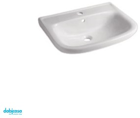 Lavabo Sospeso "Sleepy" Da 58x45 Cm Bianco Lucido