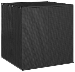 Contenitore Da Giardino İn Rattan Pe 100x97,5x104 Cm Nero /