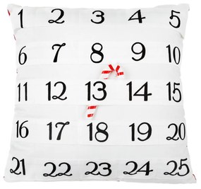 Cuscino divano natalizio 45x45 cm Calendario Avvento