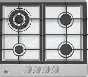 Piano cottura a gas 4 fuochi MIDEA MIG406TCXG acciaio inox