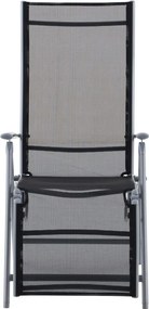 Sedia da esterno nera in metallo Ariola – Garden Pleasure