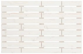 Testiera da parete bianca 96x3x63 cm in legno massello di pino