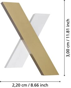 Eglo 390228 - Applique a LED BREZZARA 2xLED/5W/230V 3000K