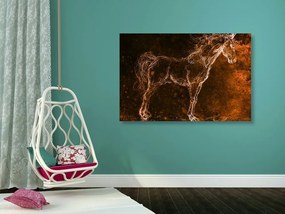 Quadro su tela – Cavallo astratto