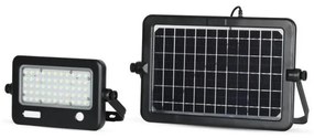 LED Faro solare dimmerabile con sensore LED/10W/3,7V 4000K IP65 + Porta USB