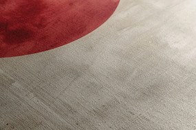 Stampa su tela – Japandi luna rossa