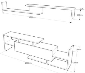 Pensile DREAM marrone/bianco