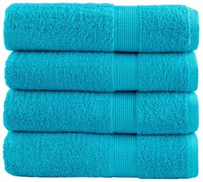 Asciugamani Da Bagno Solund 2 Pz Verdi 100x150 Cm 600 G/m² /