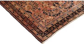 Antik Floreale Rosso Mattone Blu Scuro 78x183 Cm