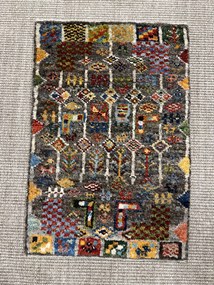 Gabbeh Tappeto 60 x 40 (Iran) Annodato A Mano