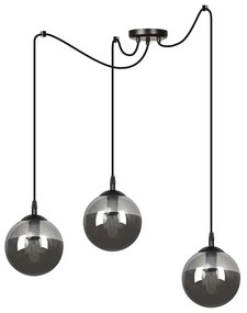 Lampadario a sospensione GIGI 3 BLACK GRAFIT