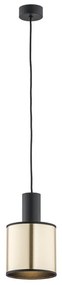 Argon 4248 - Lampadario a sospensione con filo HERMAN 1xE27/15W/230V ottone/nero