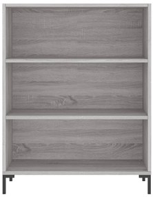 Credenza grigio sonoma 69,5x32,5x180 cm legno multistrato