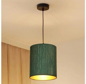 Brilagi - Lampadario a sospensione con filo BOSTON ROLLER 1xE27/15W/230V diametro 21 cm verde/oro