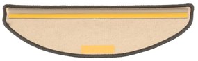 Tappetini Autoadesivi per Scale 15 pz Grigi e Beige 65x21x4 cm