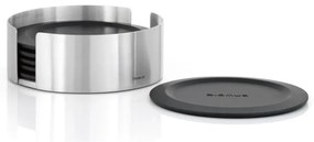 Set di sottobicchieri neri/argentati in silicone 6 pz Lareto – Blomus