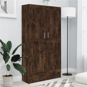 Libreria Rovere Fumo 82,5x30,5x150 Cm İn Legno Multistrato /
