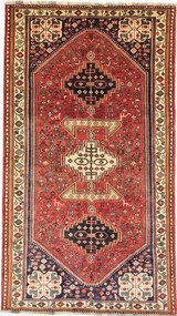 Gashghai Tappeto persiano 150 x 270 Rosso (Iran) Annodato A Mano
