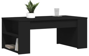 Tavolino da salotto nero 102x55x42 cm in legno multistrato