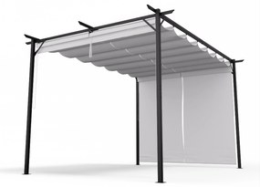 Blumfeldt Pantheon Robust - Pergola, 3x4m, in acciaio verniciato a polvere, resistente agli agenti atmosferici, imposte laterali