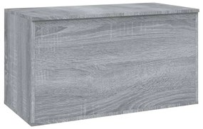 Cassapanca grigio sonoma 84x42x46 cm in legno ingegnerizzato