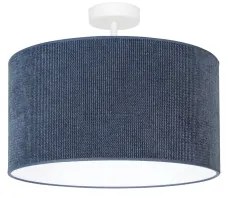Duolla - Lampadario a plafone CORDUROY 1xE27/15W/230V diametro 40 cm blu scuro