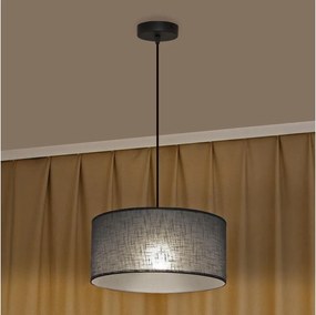 Lampadario a cavo ALBA 1xE27/15W/230V Ø 45 cm grigio