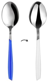 Cucchiaio da tavola sfuso bicolore blu e bianco