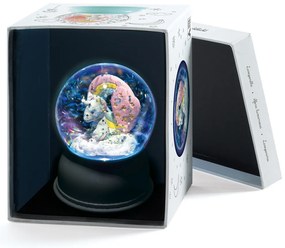 Luce notturna a forma di palla di neve - unicorno