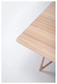 Tavolo da pranzo con piano in rovere 220x90 cm Tink - Gazzda